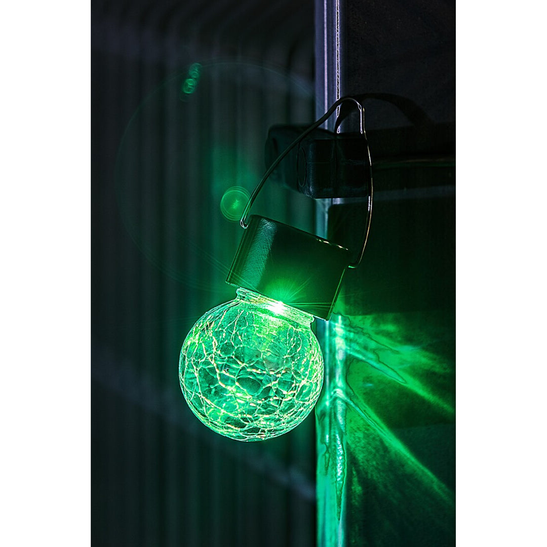 Rabalux Yola solcellelampe, 1 lm, IP44, farve: satinkrom, LED 0,06 W, 7850