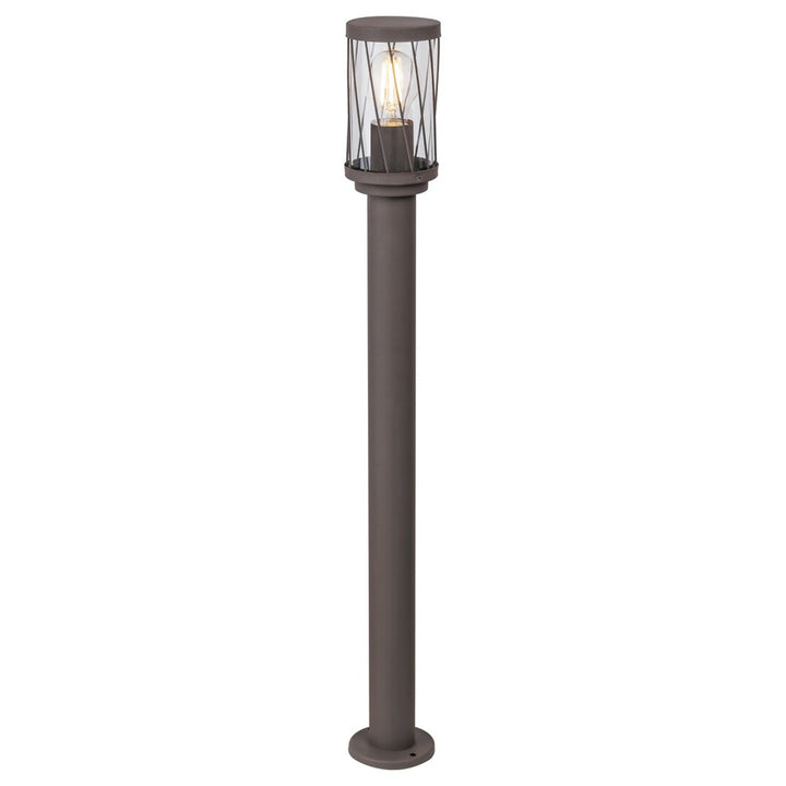 Rabalux Budapest havepælelampe, IP44, farve: brun, E27-skruefatning, maks. 40 W, 8890