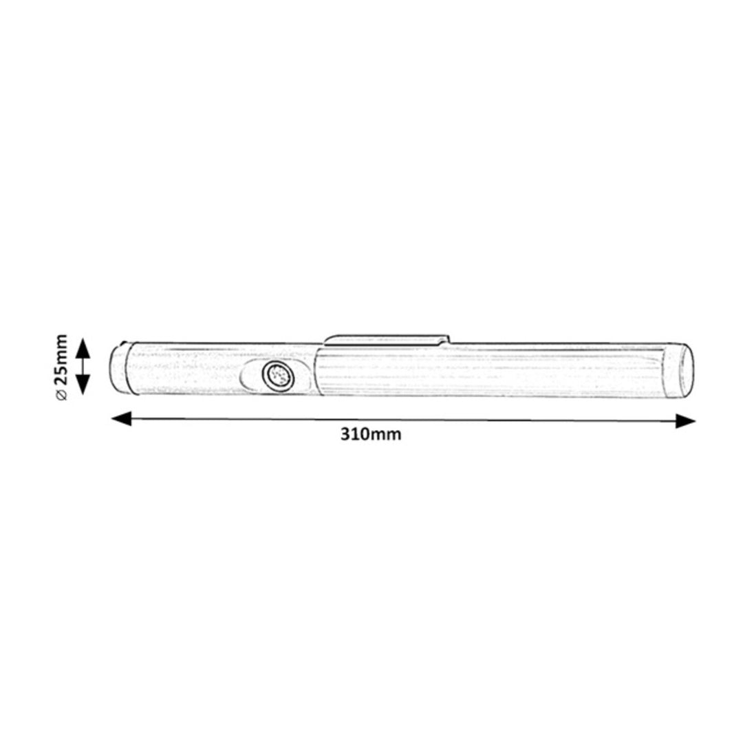 Rekar underskabslampe, 180 LM, IP20, sølvfarvet, LED 3 W, 78031