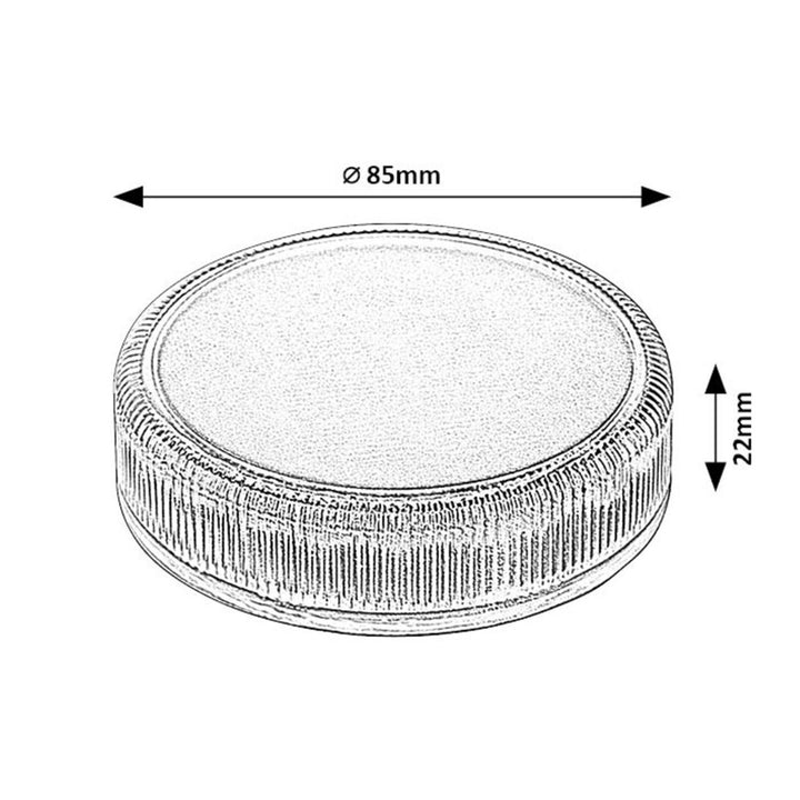Trillo LED-solcellelampe 0,3 W, tusmørkesensor, gennemsigtig, IP65, K 4000, 77175