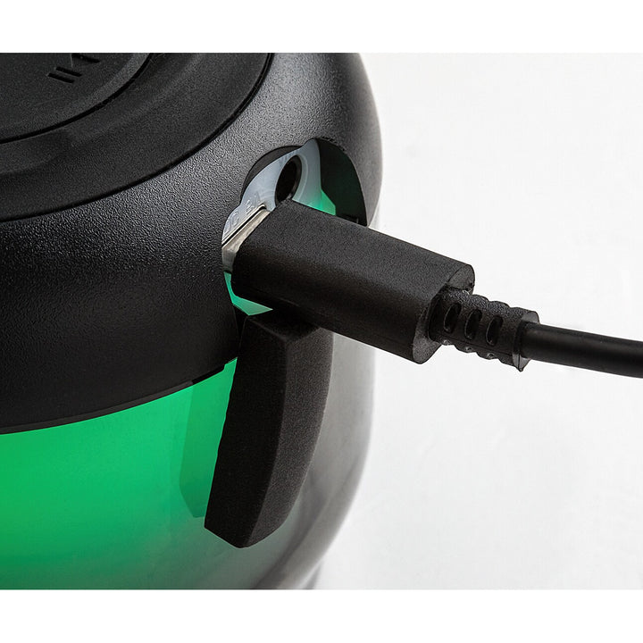 Rabalux Radelia skrivebordslampe, Bluetooth-højttaler, RGB, sort, IP20, batteri, 76110