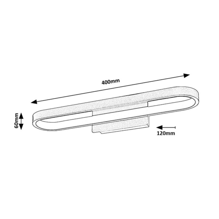 Rabalux Odran badeværelseslampe, LED 15 W, IP44, 4000 K, 75055