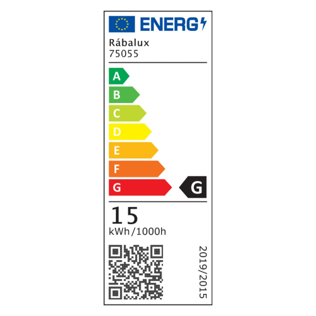 Rabalux Odran badeværelseslampe, LED 15 W, IP44, 4000 K, 75055