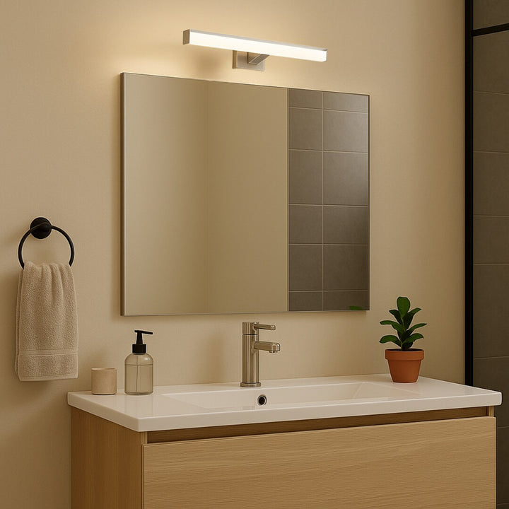Rabalux Oliro LED-badeværelseslampe 6 W, krom, IP44, 4000 K, 75048