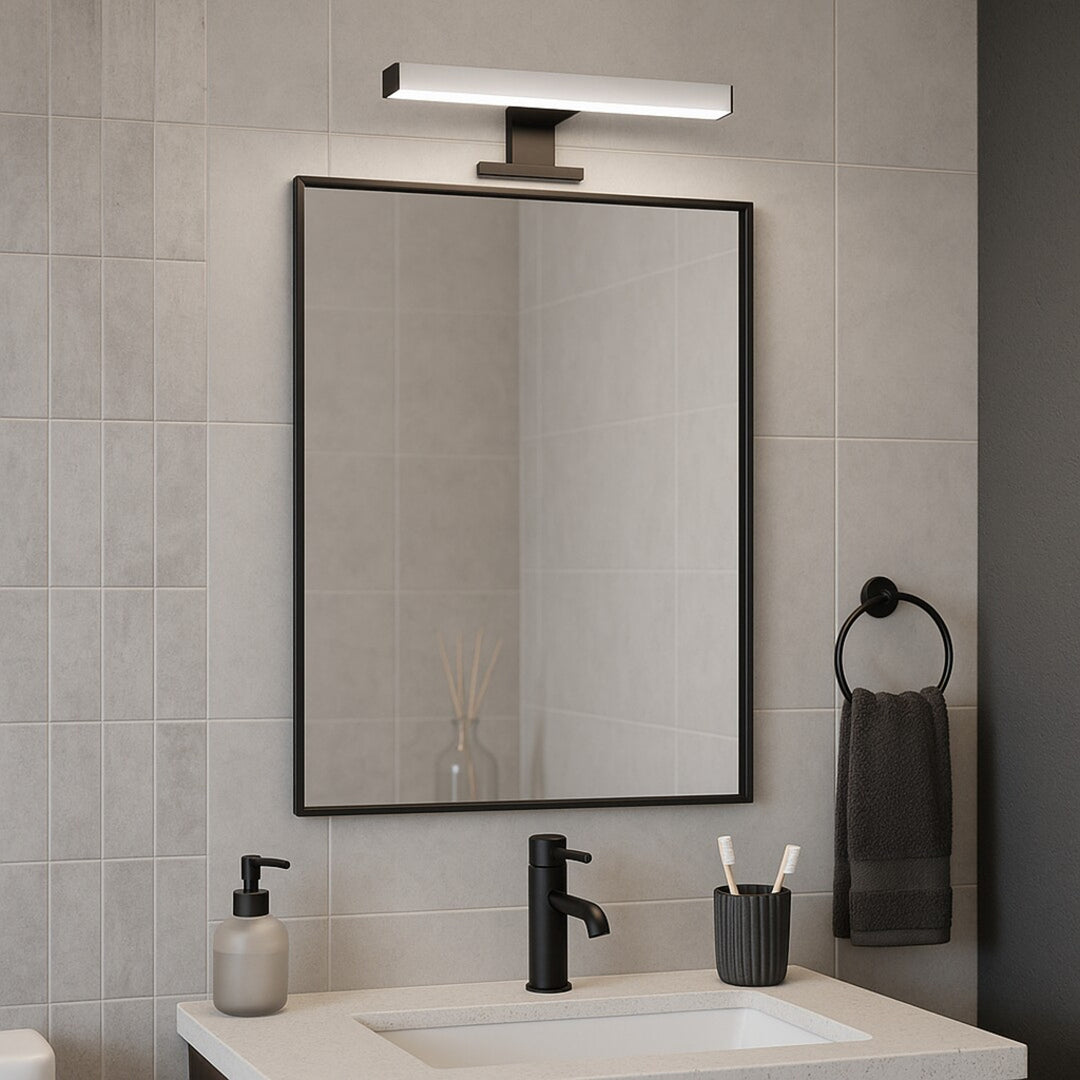 Rabalux Oliro LED-badeværelseslampe 6 W, sort, IP44, 4000 K, 75051