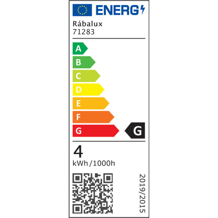 Rabalux Tivro væglampe, LED 4 W, sort, IP20, 3 farvetemperaturer: 3000, 4000, 6000, 71283
