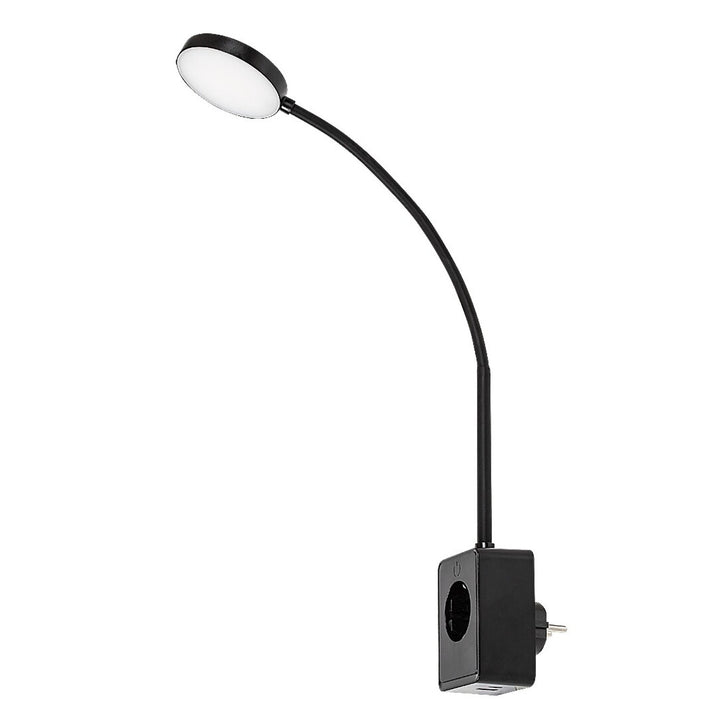 Rabalux Tivro væglampe, LED 4 W, sort, IP20, 3 farvetemperaturer: 3000, 4000, 6000, 71284