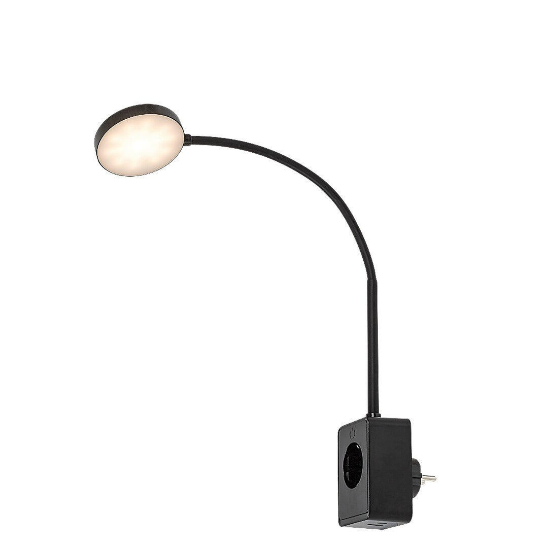 Rabalux Tivro væglampe, LED 4 W, sort, IP20, 3 farvetemperaturer: 3000, 4000, 6000, 71284