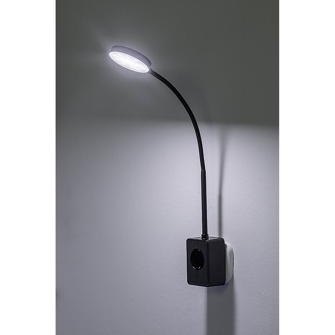 Rabalux Tivro væglampe, LED 4 W, sort, IP20, 3 farvetemperaturer: 3000, 4000, 6000, 71284