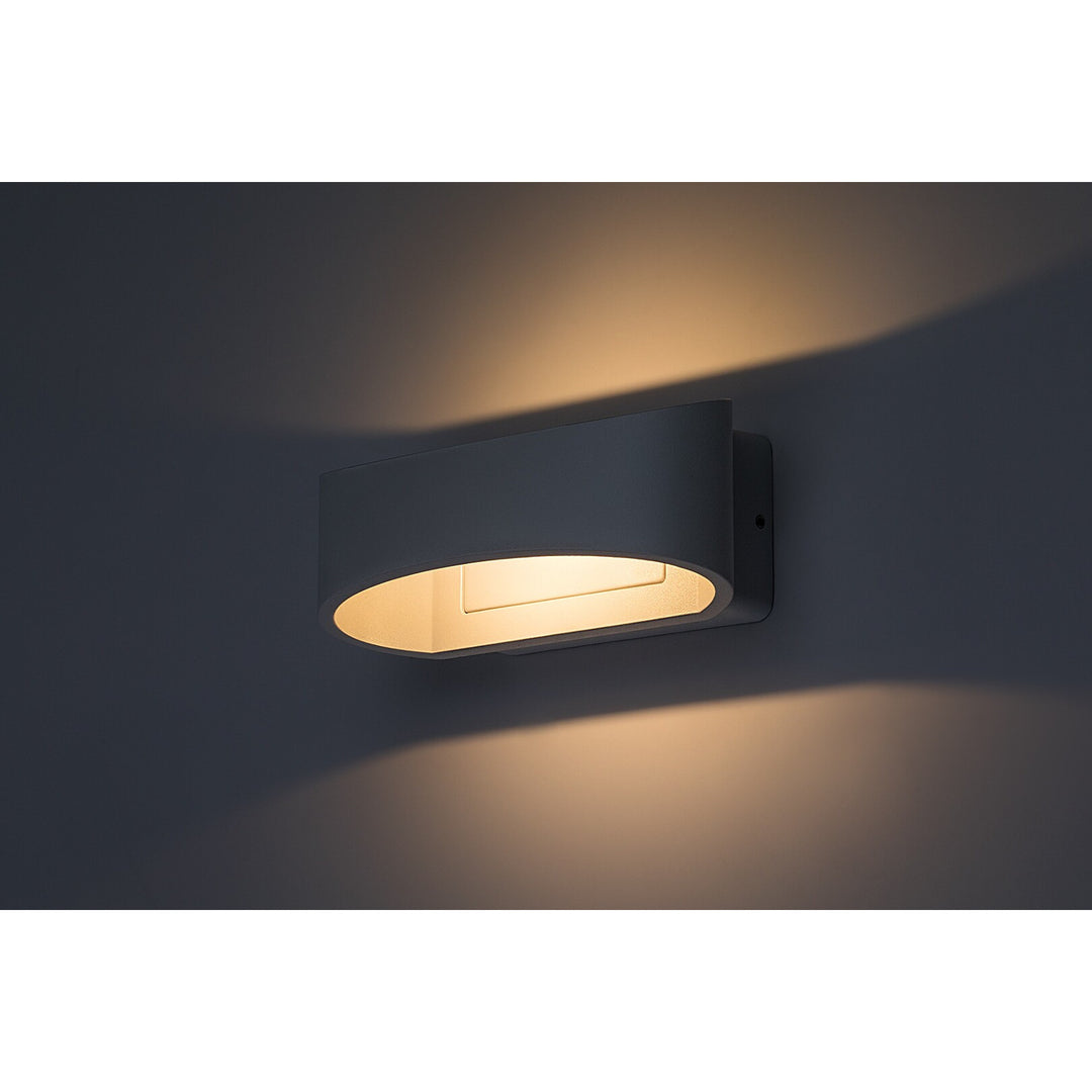 Rabalux Gerla udendørs væglampe, hvid, LED 9 W, IP54, 3000 K, 77178