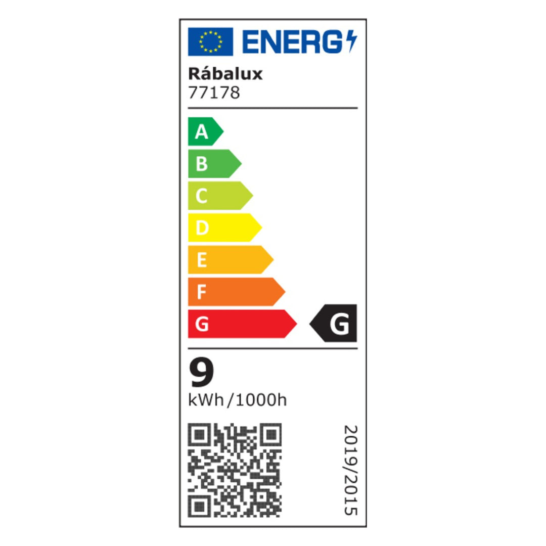 Rabalux Gerla udendørs væglampe, hvid, LED 9 W, IP54, 3000 K, 77178