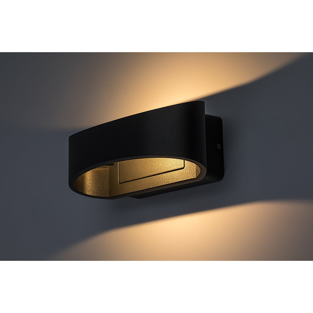 Rabalux Gerla udendørs væglampe, antracit, LED 9 W, IP54, 3000 K, 77179