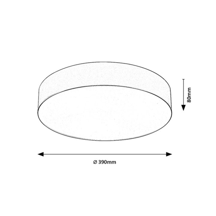 Rabalix Dolen-lampe, grå-beige, 3x E27, maks. 9 W, IP43, 75068