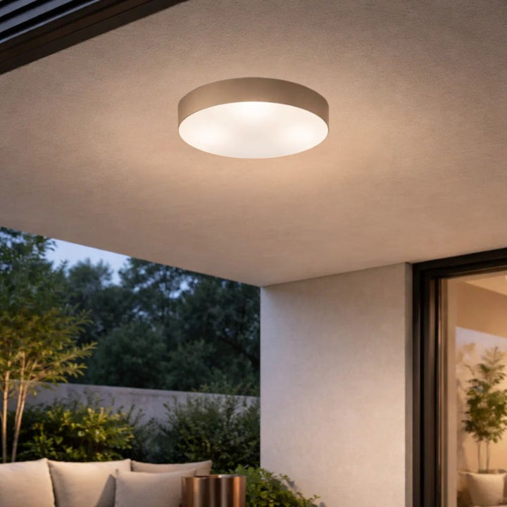 Rabalix Dolen-lampe, grå-beige, 3x E27, maks. 9 W, IP43, 75068