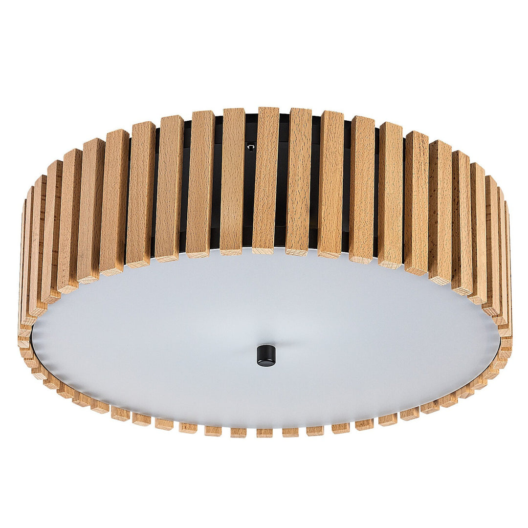Rabalux Noxelle loftslampe E27 3x MAX 25W IP20, mat sort/træ, 71420