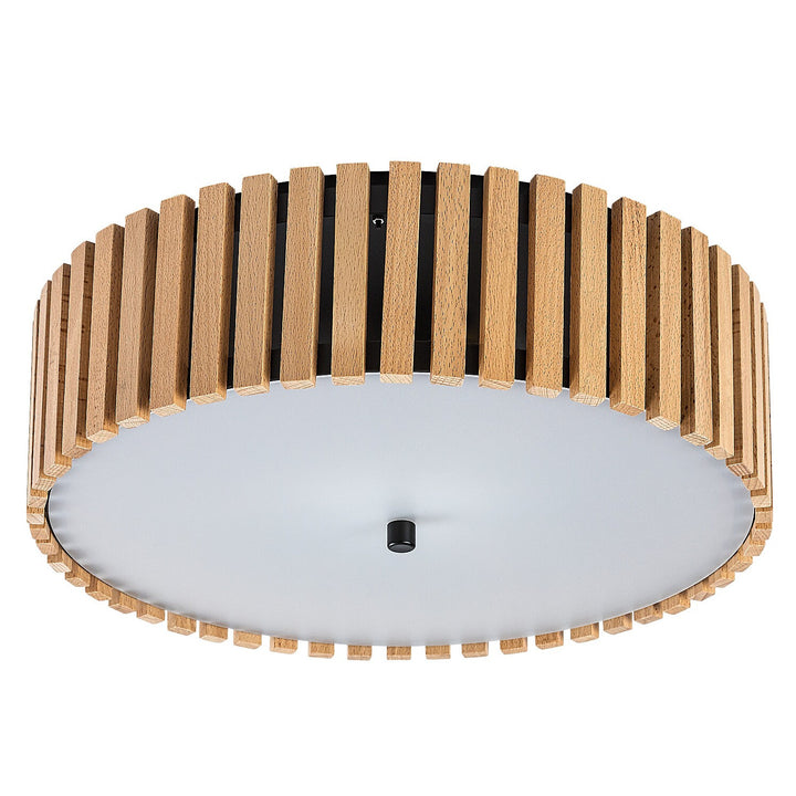 Rabalux Noxelle loftslampe E27 3x MAX 25W IP20, mat sort/træ, 71420