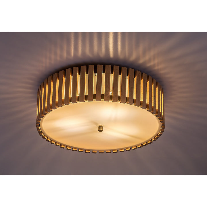 Rabalux Noxelle loftslampe E27 3x MAX 25W IP20, mat sort/træ, 71420
