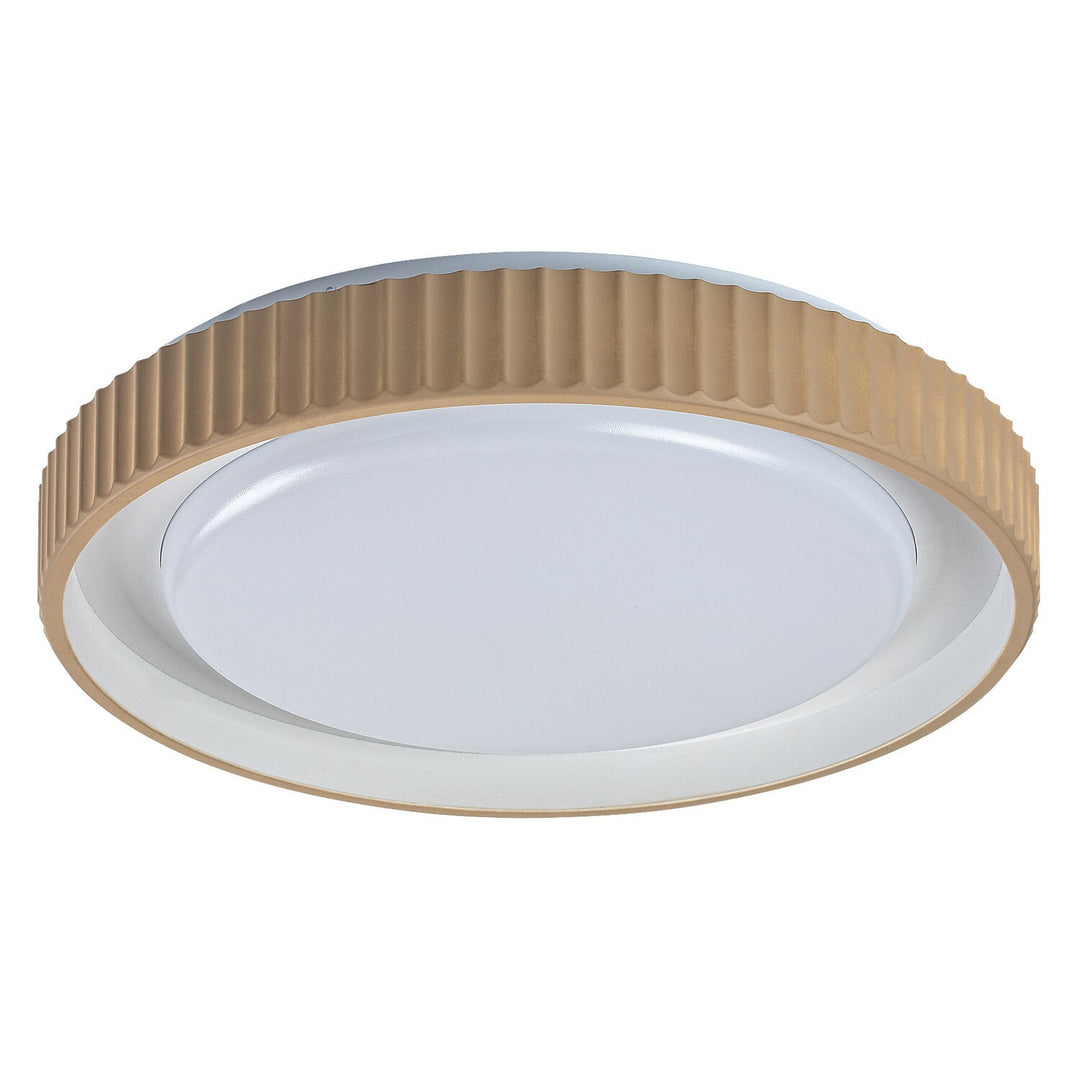 Pastello LED-lampe 48 W IP20, grå-beige, 3000–6500 K, hukommelsesfunktion med fjernbetjening, timerfunktion, natlampeeffekt, 71345