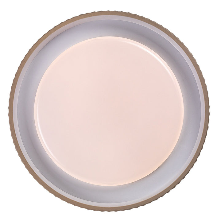 Pastello LED-lampe 48 W IP20, grå-beige, 3000–6500 K, hukommelsesfunktion med fjernbetjening, timerfunktion, natlampeeffekt, 71345