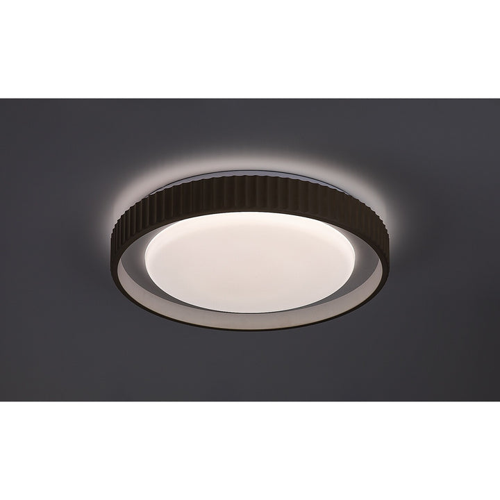 Pastello LED-lampe 48 W IP20, grå-beige, 3000–6500 K, hukommelsesfunktion med fjernbetjening, timerfunktion, natlampeeffekt, 71345