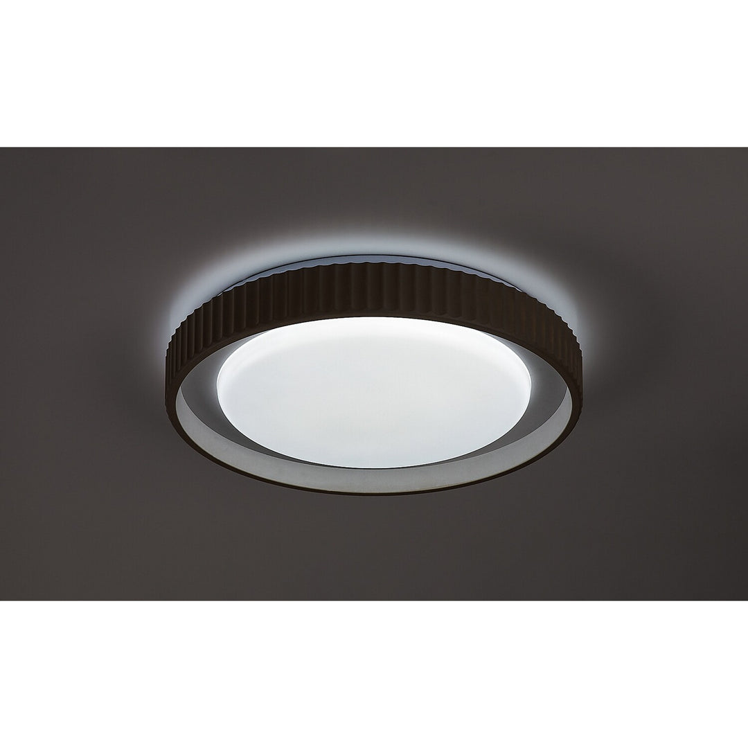 Pastello LED-lampe 48 W IP20, grå-beige, 3000–6500 K, hukommelsesfunktion med fjernbetjening, timerfunktion, natlampeeffekt, 71345