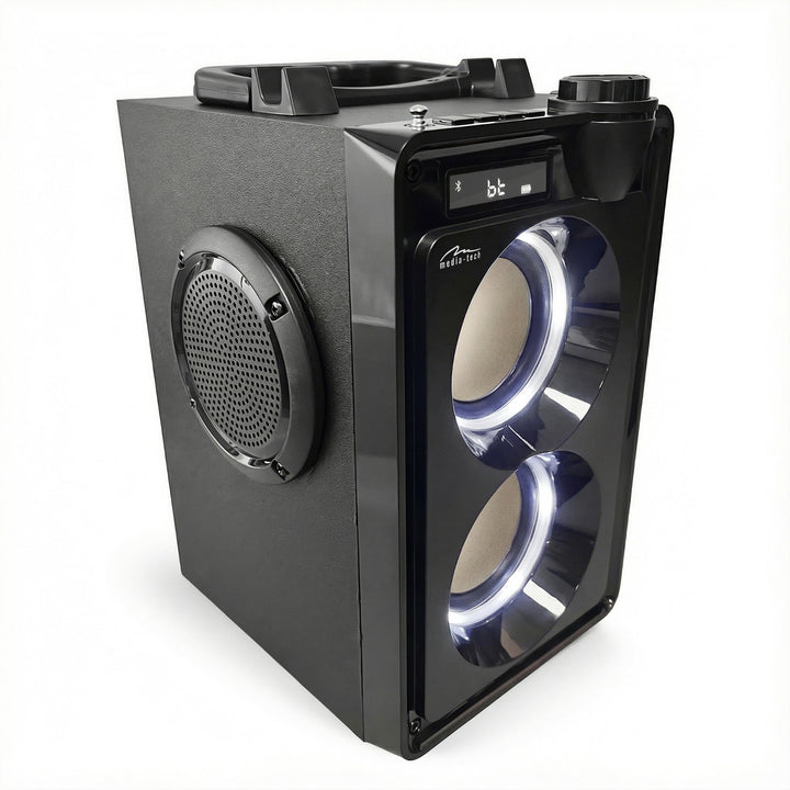 OVERBOX MT3186 bærbar Bluetooth-højttaler, FM-radio, understøtter SD-kort og USB, RMS-effekt 30 W, Mediatech