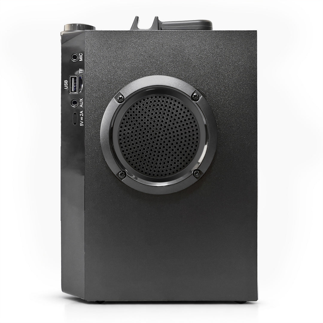 OVERBOX MT3186 bærbar Bluetooth-højttaler, FM-radio, understøtter SD-kort og USB, RMS-effekt 30 W, Mediatech