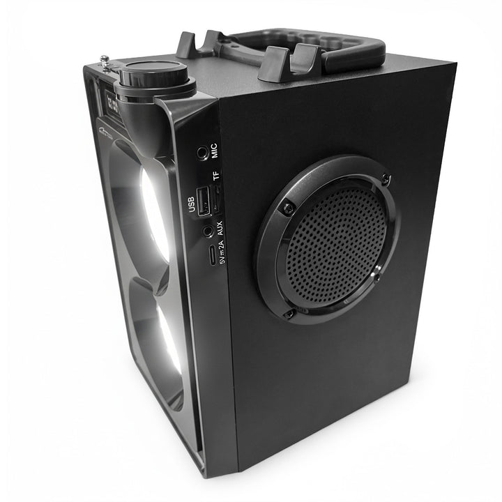 OVERBOX MT3186 bærbar Bluetooth-højttaler, FM-radio, understøtter SD-kort og USB, RMS-effekt 30 W, Mediatech