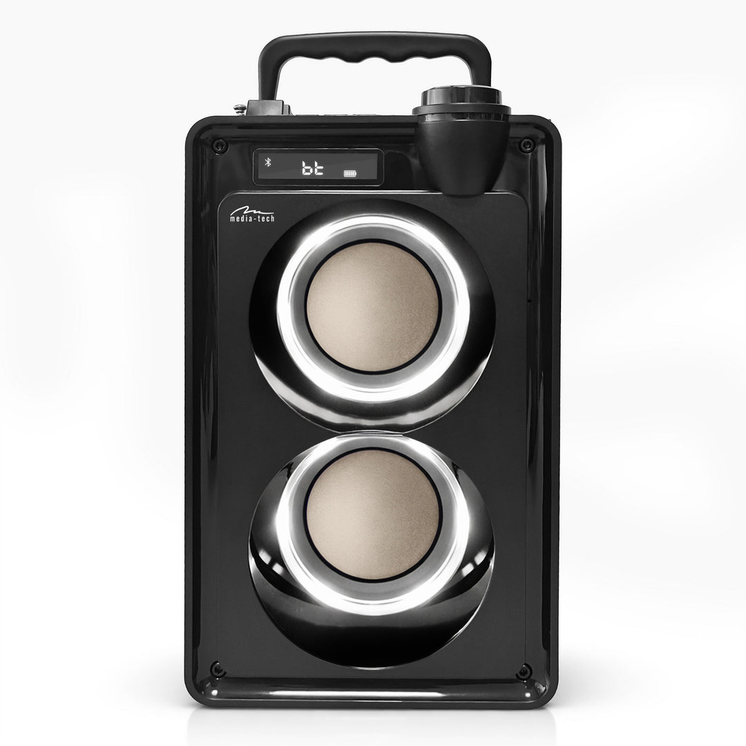 OVERBOX MT3186 bærbar Bluetooth-højttaler, FM-radio, understøtter SD-kort og USB, RMS-effekt 30 W, Mediatech