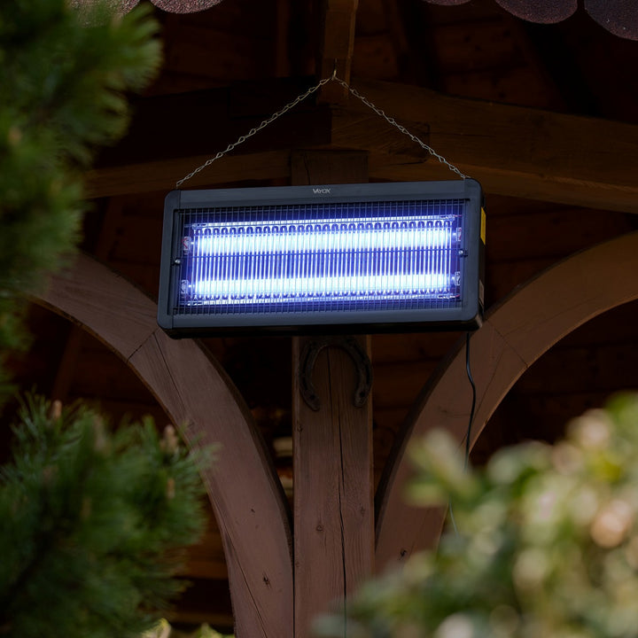 Insektdræberlampe til myg, fluer og møll, elektrisk fælde, UV, 30 W, Vayox