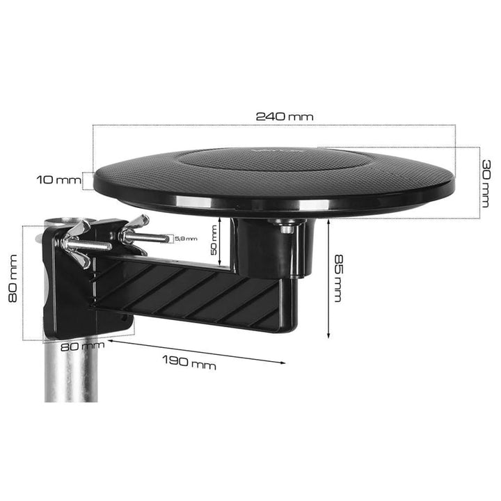 DVBT-2-antenne til jordbaseret tv, rundstrålende MUX8 4K-filter 5G LTE Digital360 Vayox