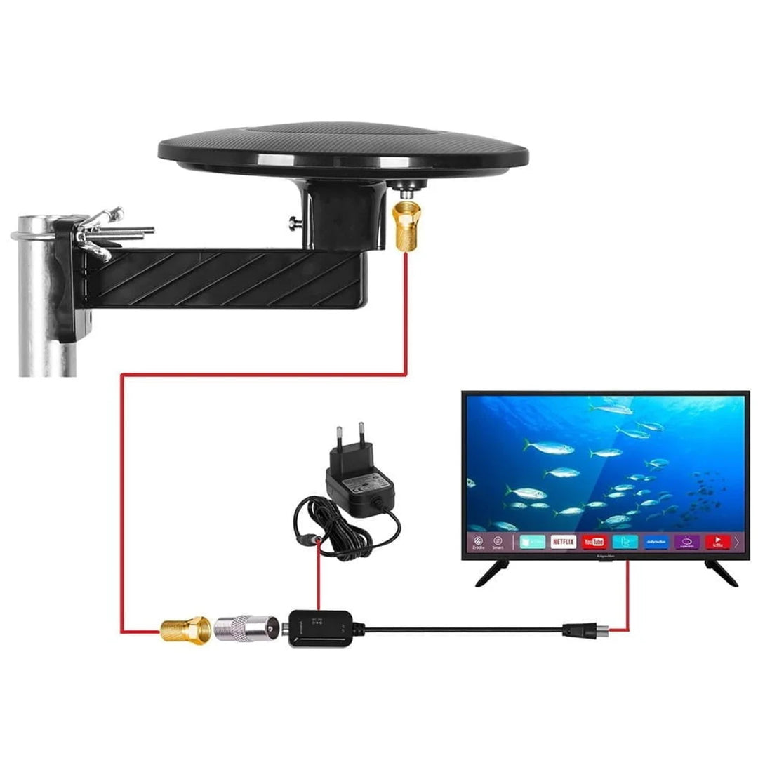 DVBT-2-antenne til jordbaseret tv, rundstrålende MUX8 4K-filter 5G LTE Digital360 Vayox
