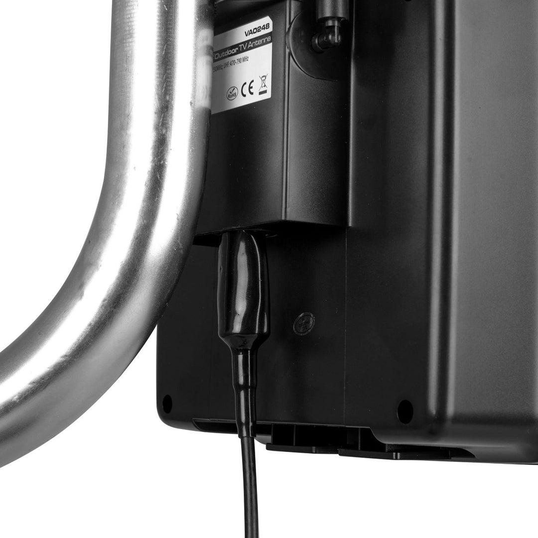 Aktiv antenne, stueantenne, indendørs, udendørs, DVB-T2, 4K-jordbaseret tv, Vayox