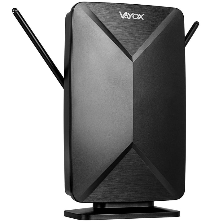 Aktiv antenne, stueantenne, indendørs, udendørs, DVB-T2, 4K-jordbaseret tv, Vayox