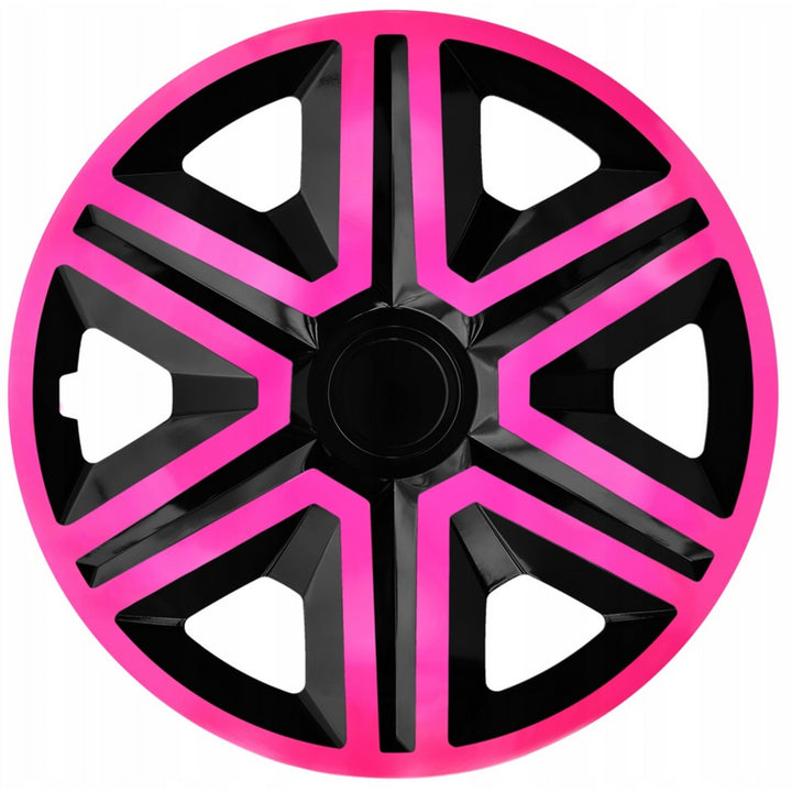 Universel bilhjulkapsel 14'' NRM Action Doublecolor, lyserød-sort, 1 stk.