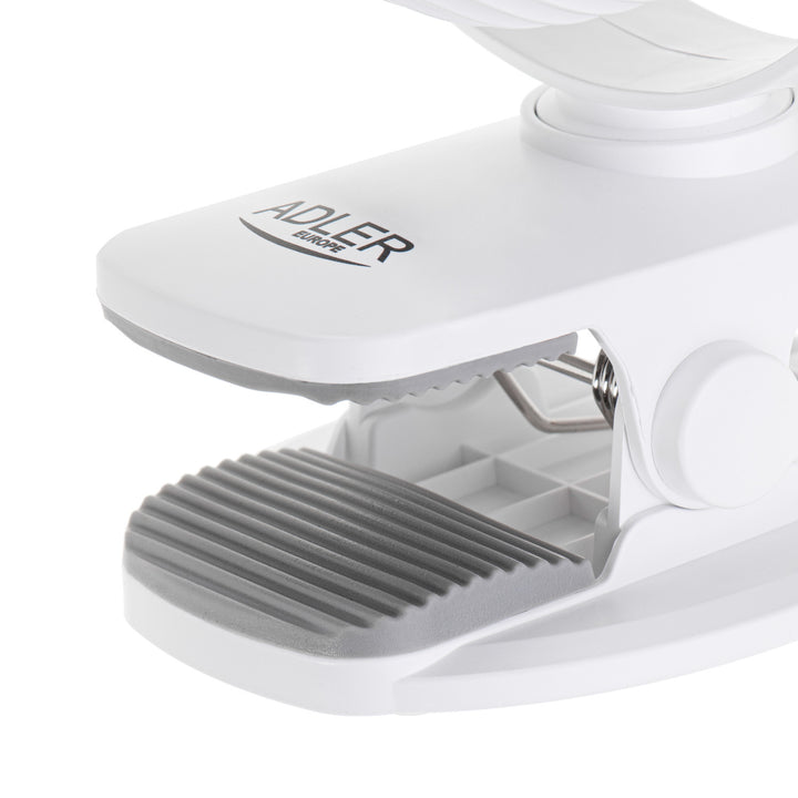 5"/12,7 cm batteridrevet ventilator med klips – USB/LED, AD 7335, Adler
