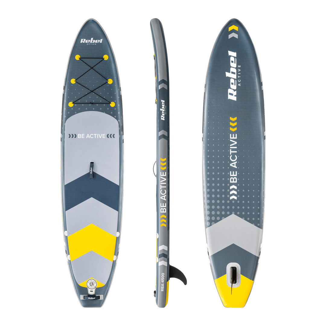 REBEL ACTIVE oppusteligt SUP-bræt 350 x 81 x 15 cm, sæt