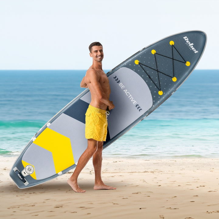 REBEL ACTIVE oppusteligt SUP-bræt 350 x 81 x 15 cm, sæt