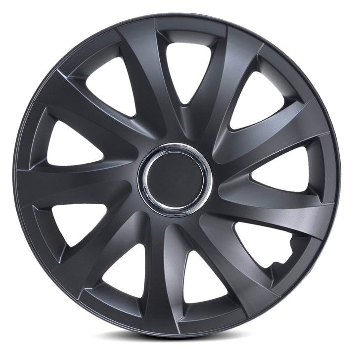 Universel bilhjulkapsler 14'' NRM DRIFT, sort mat, 1 stk.