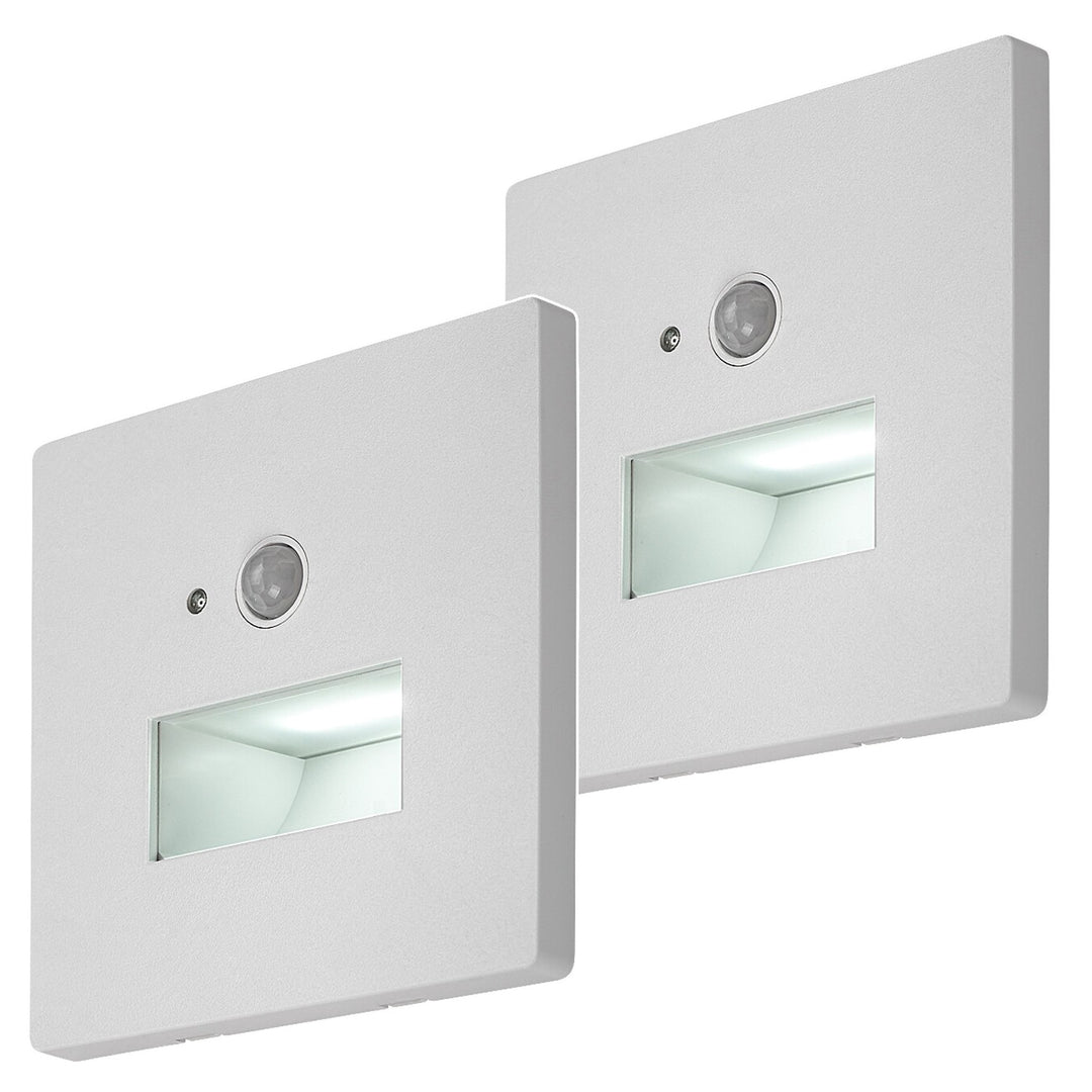 Lunca LED-lampe 1 W IP20 hvid 3000, 4500, 6500 K bevægelsessensor, lyssensor, 77198, 2 stk.