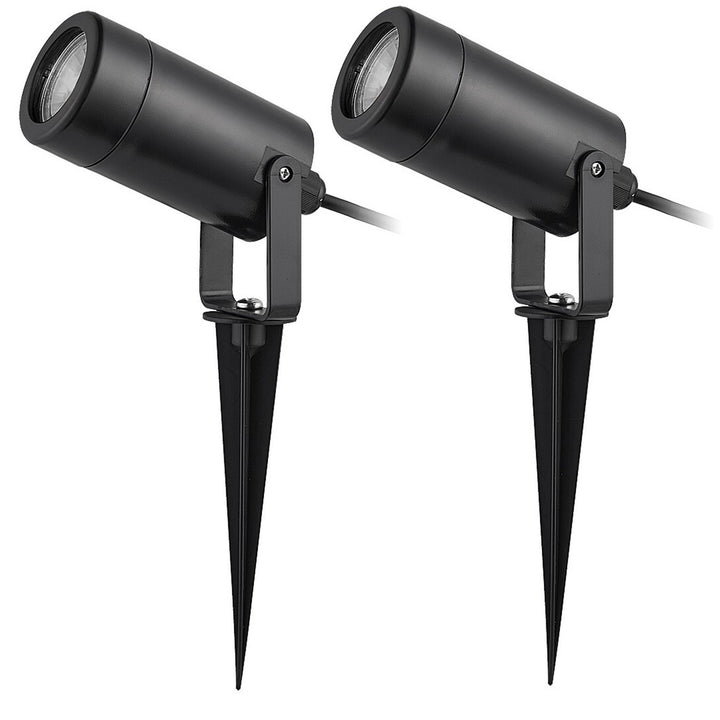 Rabalux Krobia jordlampe, IP65, sort, GU10-fatning, maks. 4 W, 7814, 2 stk.