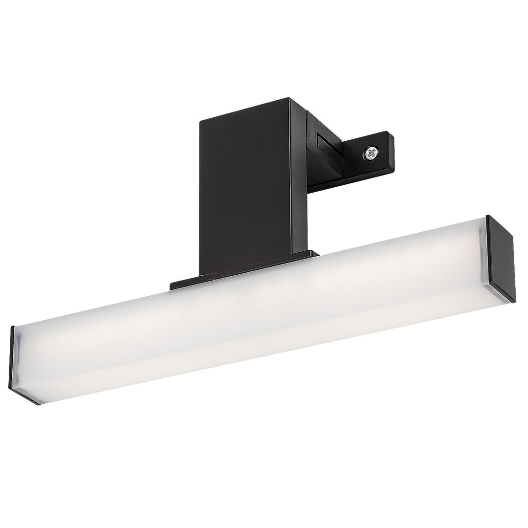 Rabalux Oliro LED-badeværelseslampe, 4 W, sort, IP44, 4000 K, 75050