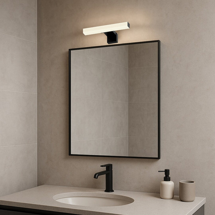 Rabalux Oliro LED-badeværelseslampe, 4 W, sort, IP44, 4000 K, 75050