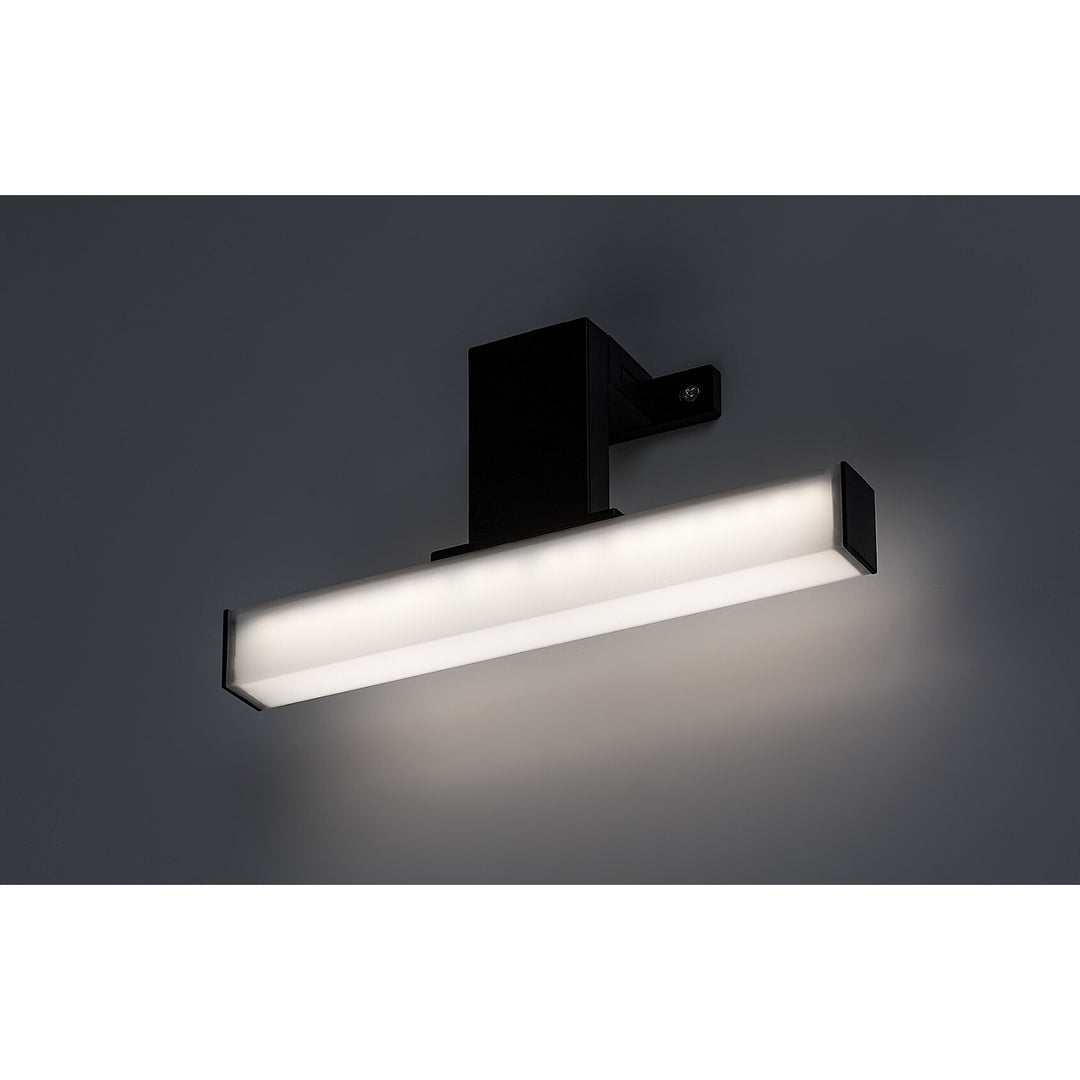 Rabalux Oliro LED-badeværelseslampe, 4 W, sort, IP44, 4000 K, 75050