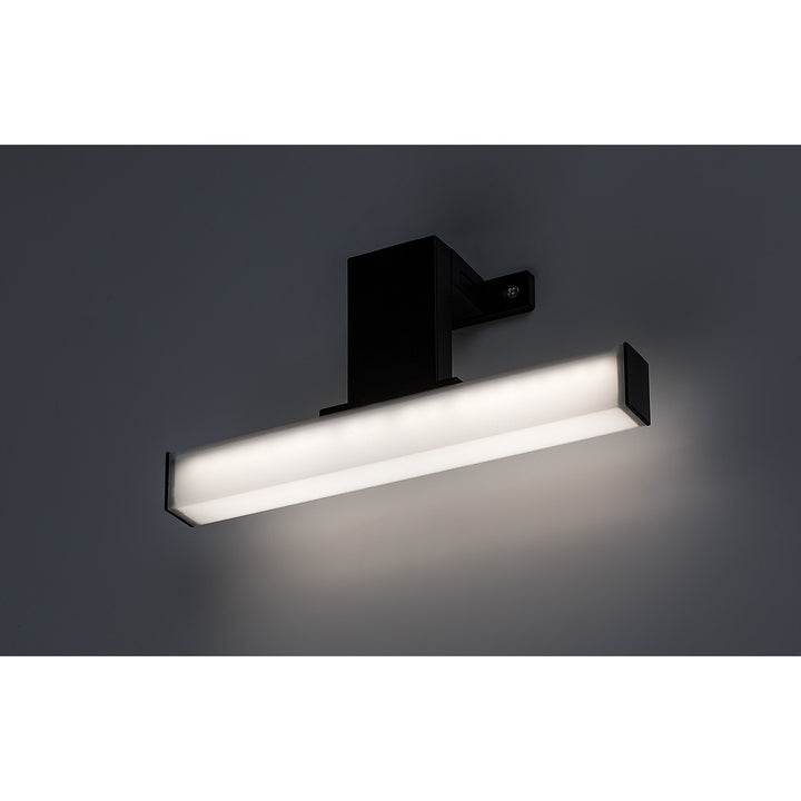 Rabalux Oliro LED-badeværelseslampe, 4 W, sort, IP44, 4000 K, 75050
