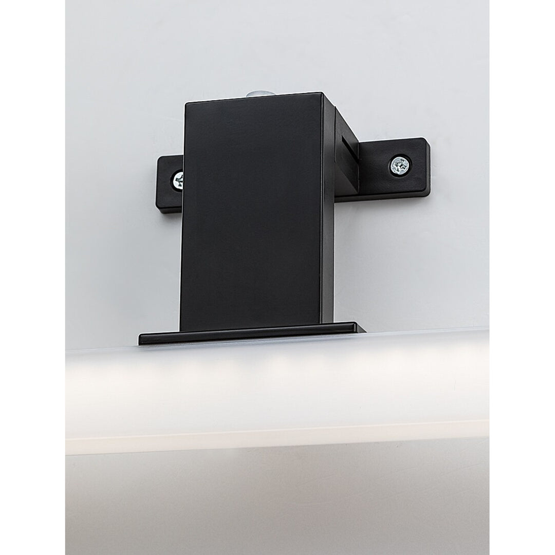 Rabalux Oliro LED-badeværelseslampe, 4 W, sort, IP44, 4000 K, 75050
