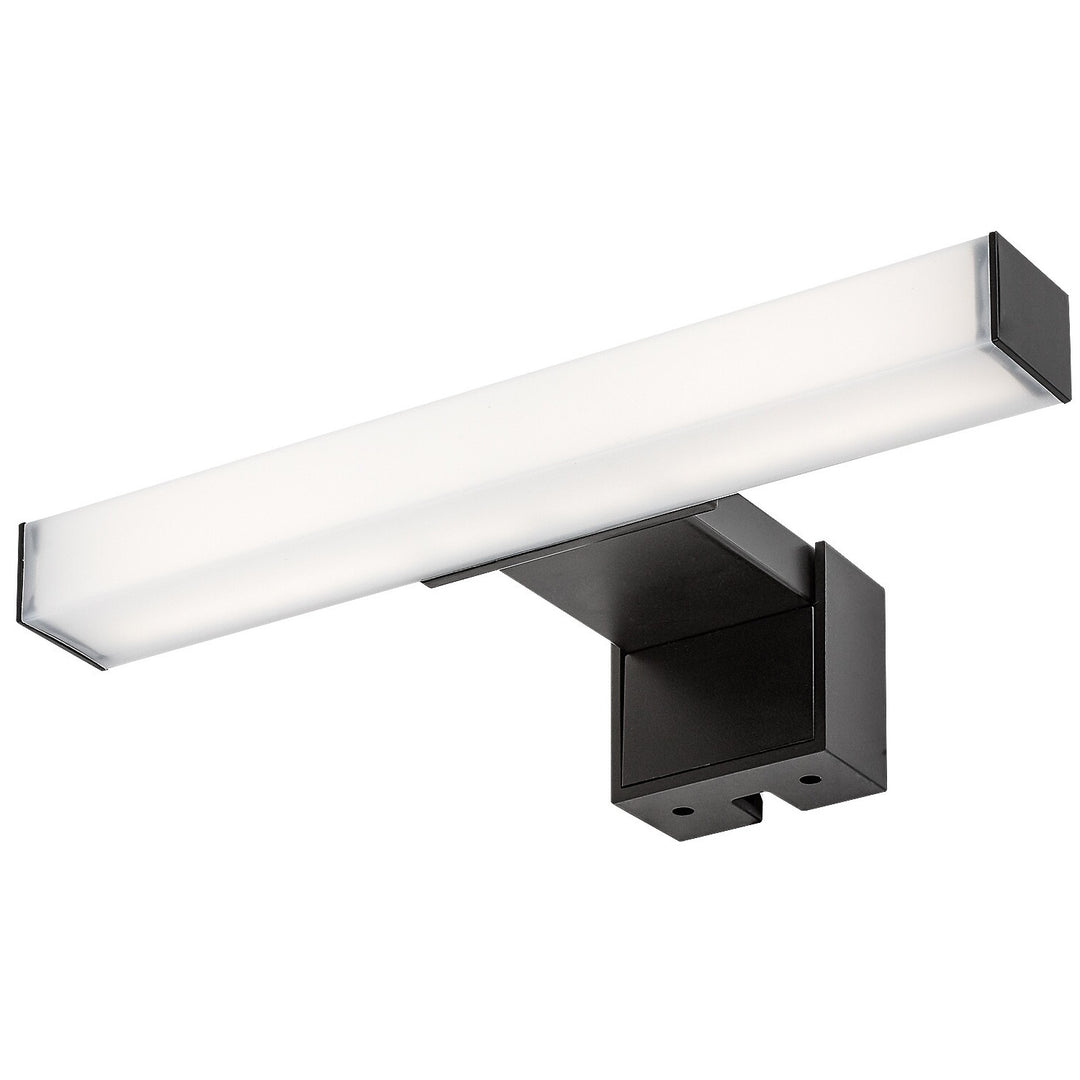 Rabalux Oliro LED-badeværelseslampe, 4 W, sort, IP44, 4000 K, 75050