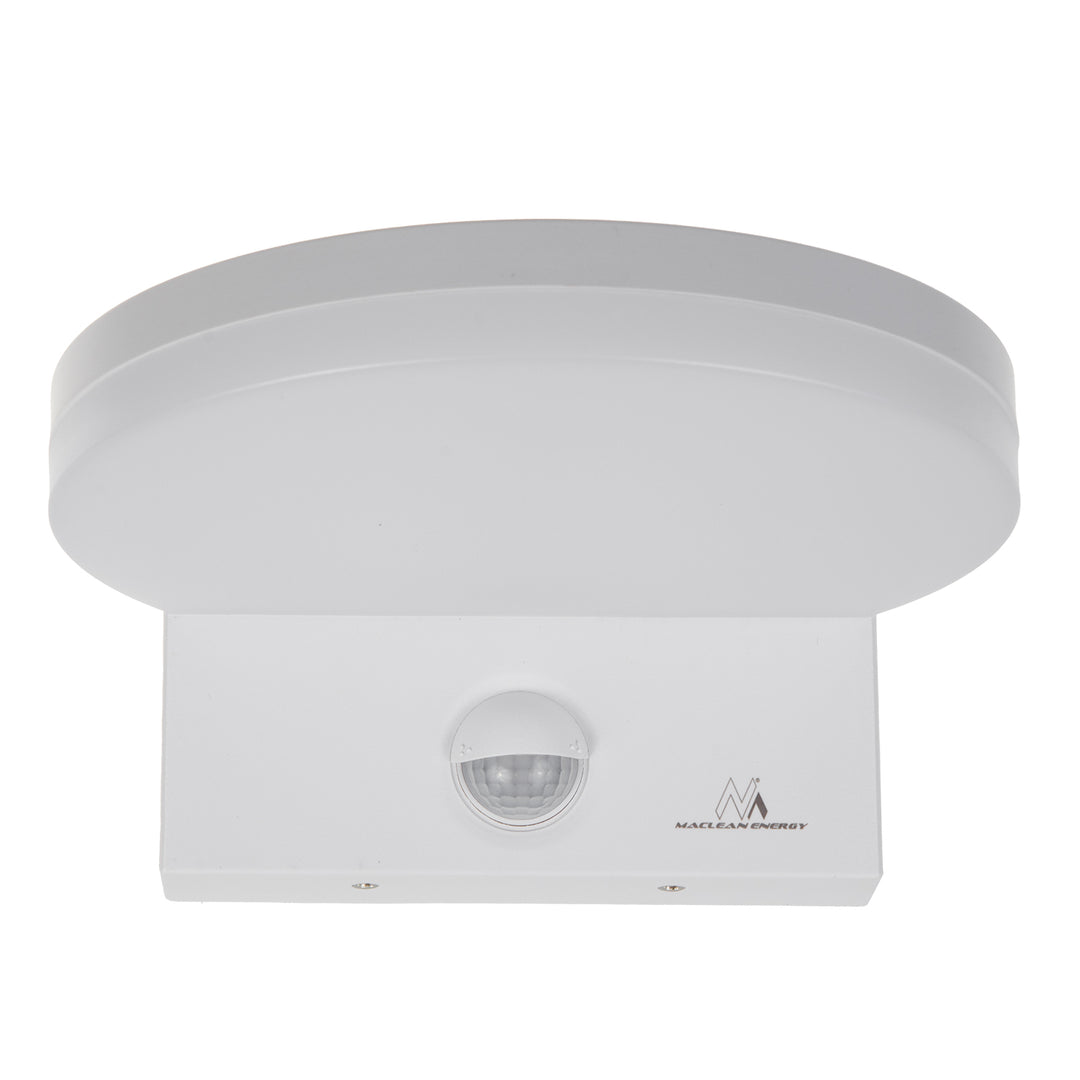 Maclean LED-lampe med bevægelsessensor, PIR-bevægelsessensor, hvid, 15 W, IP65, 1560 lm, neutral hvid farve (4000 K) MCE344 W, 2 stk.
