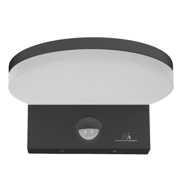 Maclean LED-lampe med bevægelsessensor, PIR-bevægelsessensor, farve: grå, 15 W, IP65, 1560 lm, neutral hvid farve (4000 K) MCE344 GR, 2 stk.