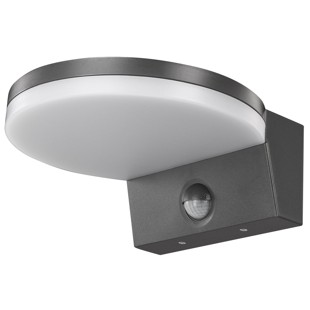 Maclean LED-lampe med bevægelsessensor, PIR-bevægelsessensor, farve: grå, 15 W, IP65, 1560 lm, neutral hvid farve (4000 K) MCE344 GR, 2 stk.